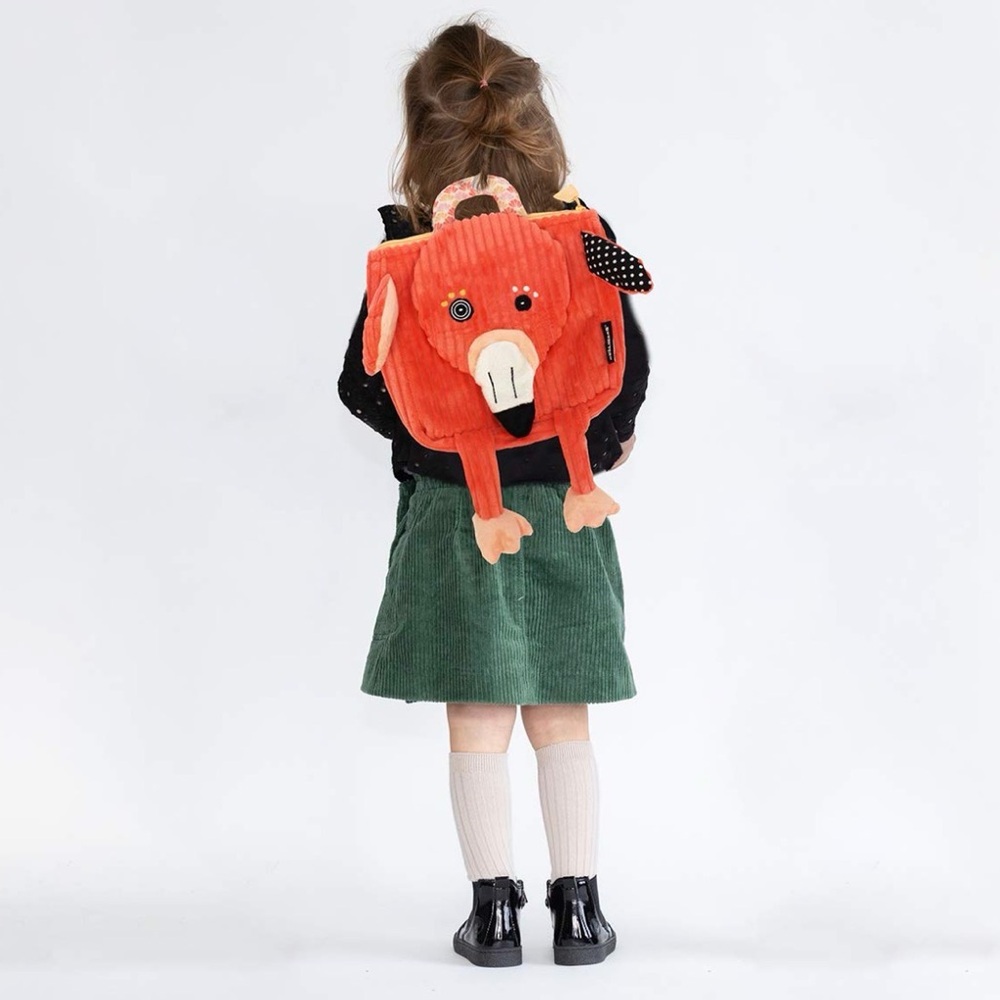 Les Deglingos Mini Flamingo Backpack Bag